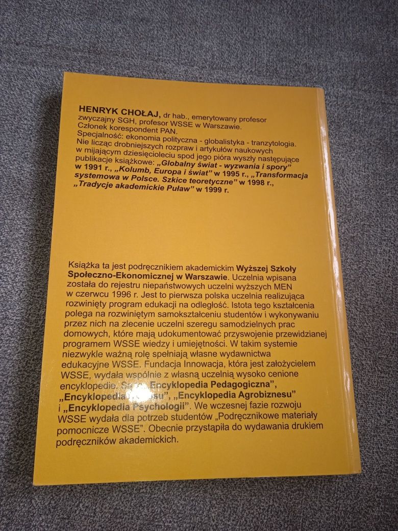 Dekada transformacji gospodarki polskiej Henryk Chołaj