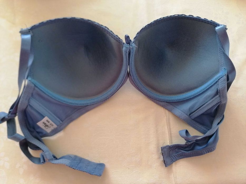 Biustonosz, stanik  HAN usztywniany niebieski/grafitowy size 36/80