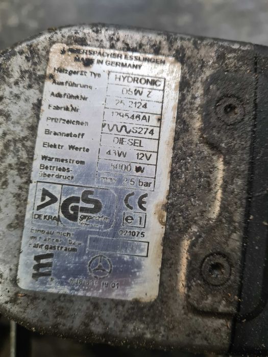 Webasto ogrzewanie postojowe Mercedes vito diesel