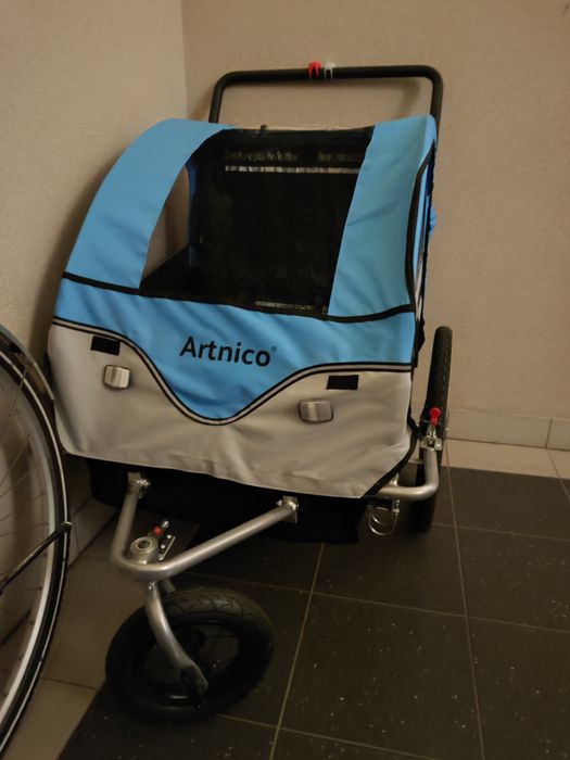Przyczepka rowerowa Artnico wózek 3w1