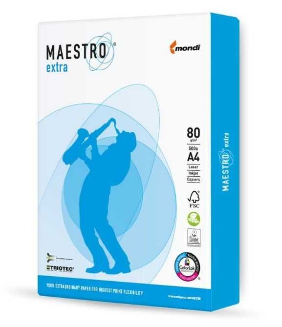 Бумага Maestro Extra А4 80г/м2 500 листов класса А+
