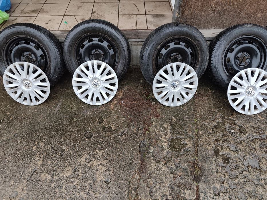 Felgi 5x100 r15 , opony 195x65x15 + kołpaki