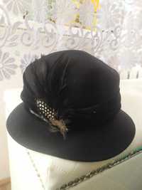 kapelusz damski czarny