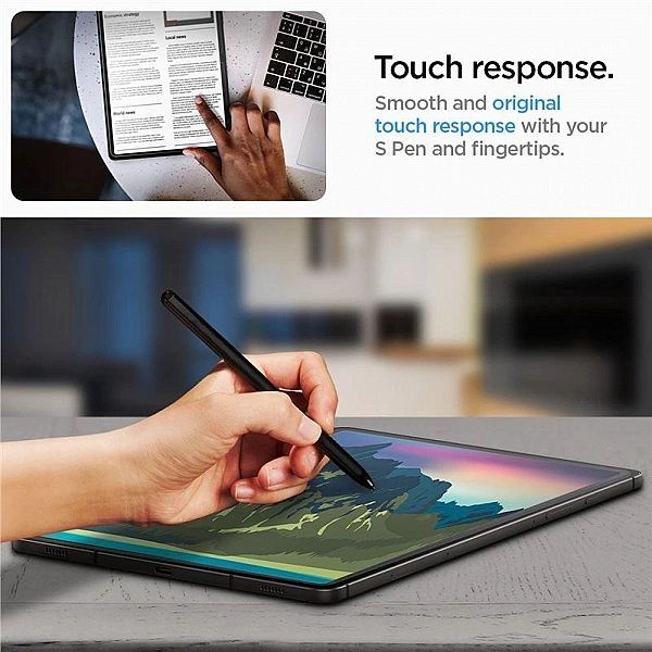 Szkło hartowane Spigen Glas.tR Ez Fit na Samsung Galaxy Tab S9 Ultra 1