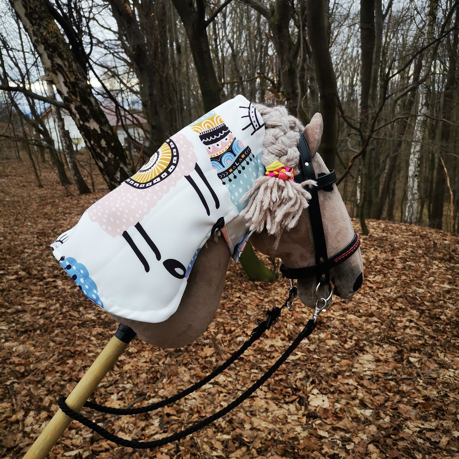 Nowa derka dla Hobby Horse A3 zajączek wielkanocna lamy dwustronna