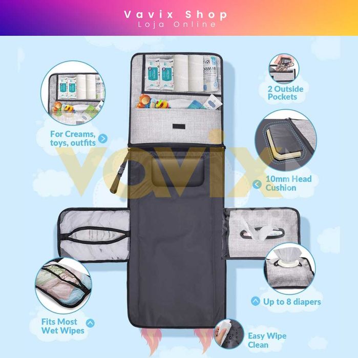 Mudador de Fraldas Portátil Impermeável XL /  Bebé