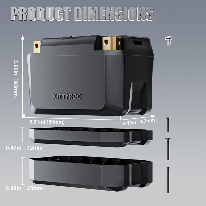 Літій-іонний акумулятор KITTYROC для мотоциклів 12V 4Ah