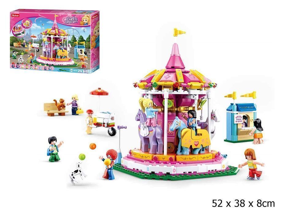 KLOCKI sluban  girl's dream wesołe miasteczko karuzela 762e KOMP. LEGO