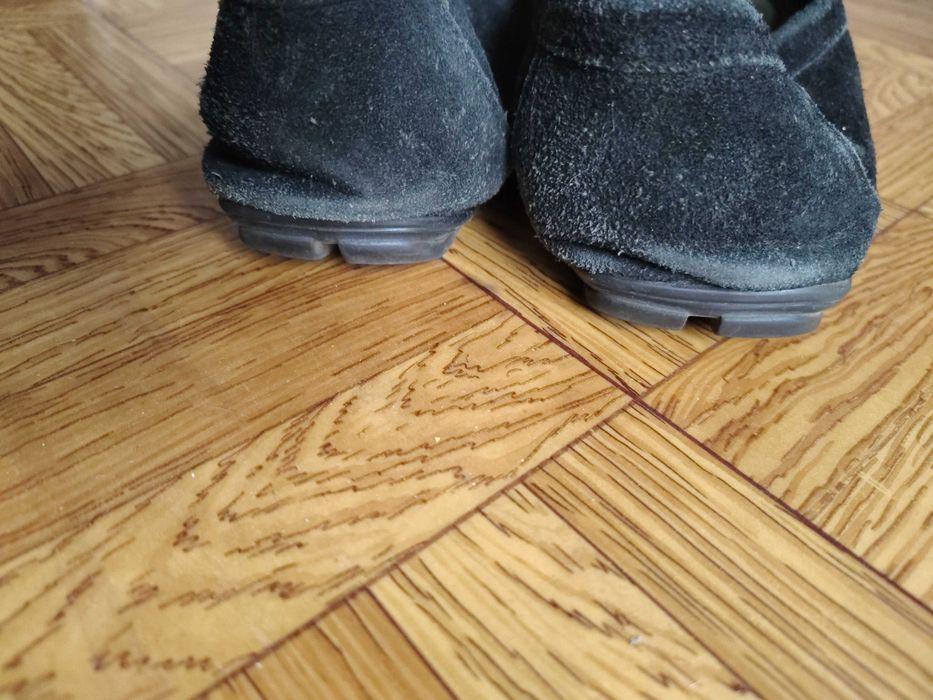 Чоловічі мокасини шкіряні шкіра замша 41 туфлі