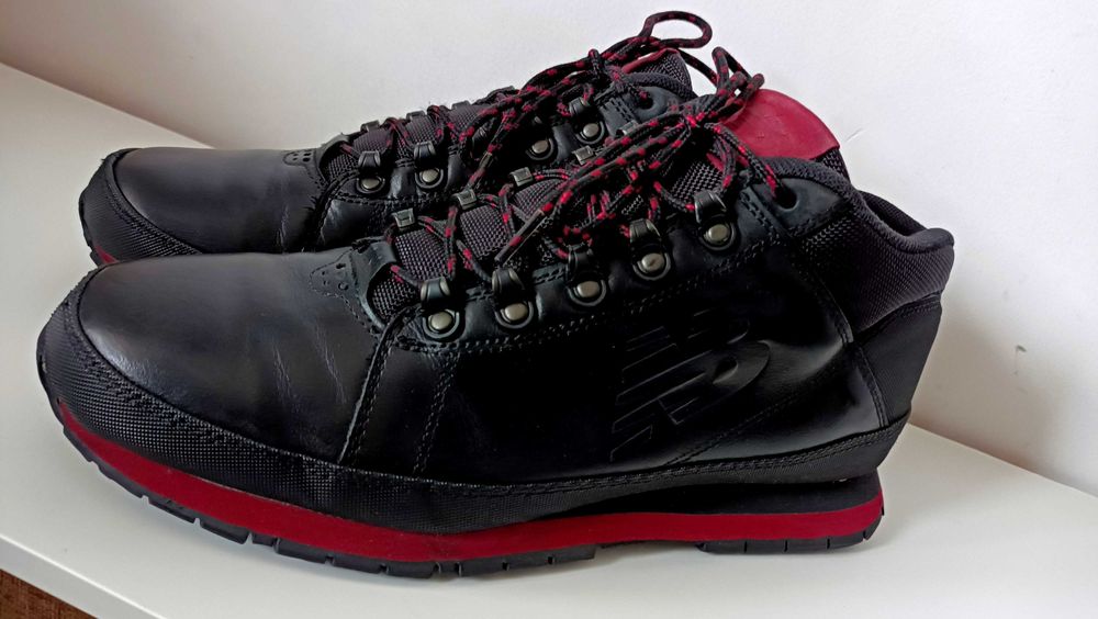 Buty zimowe męskie New Balance 754 skórzane czarne wartość 119 zł