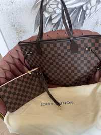 Torebka LV louis Vuitton neverfull skóra naturalna