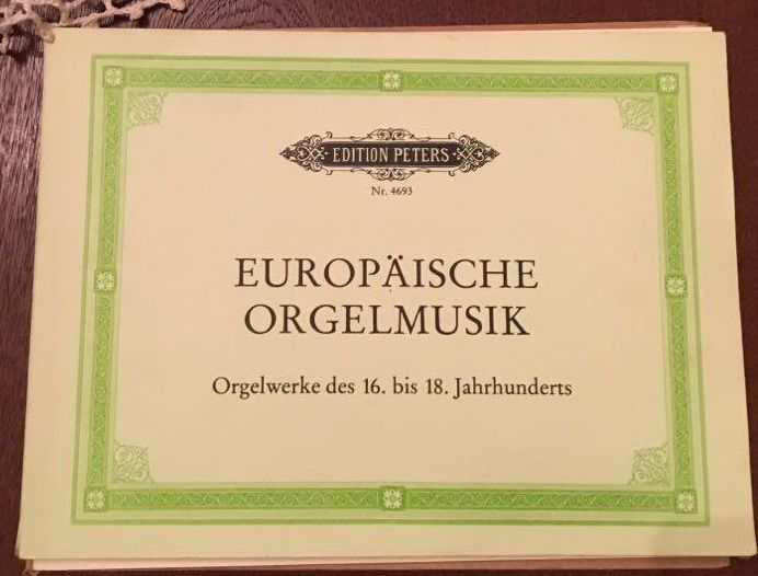 Europejska muzyka organowa 16-18wiek