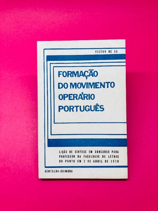 Formação do Movimento Operário Português - Victor de Sá