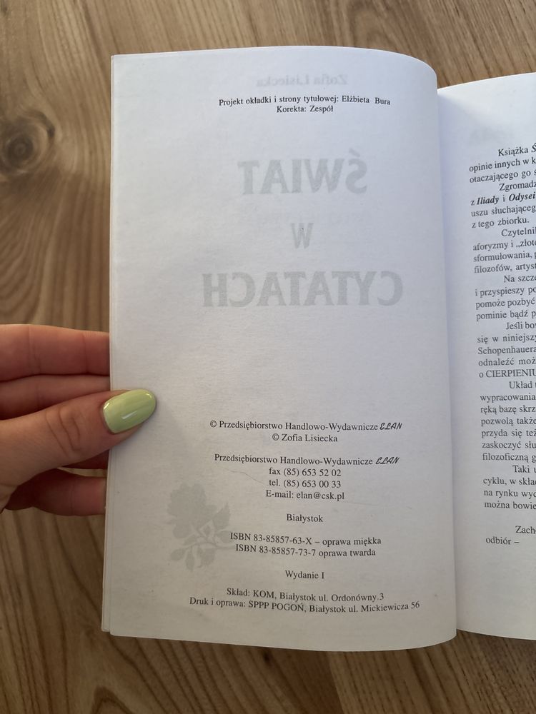 Zofia Lisiecka Świat w cytatach