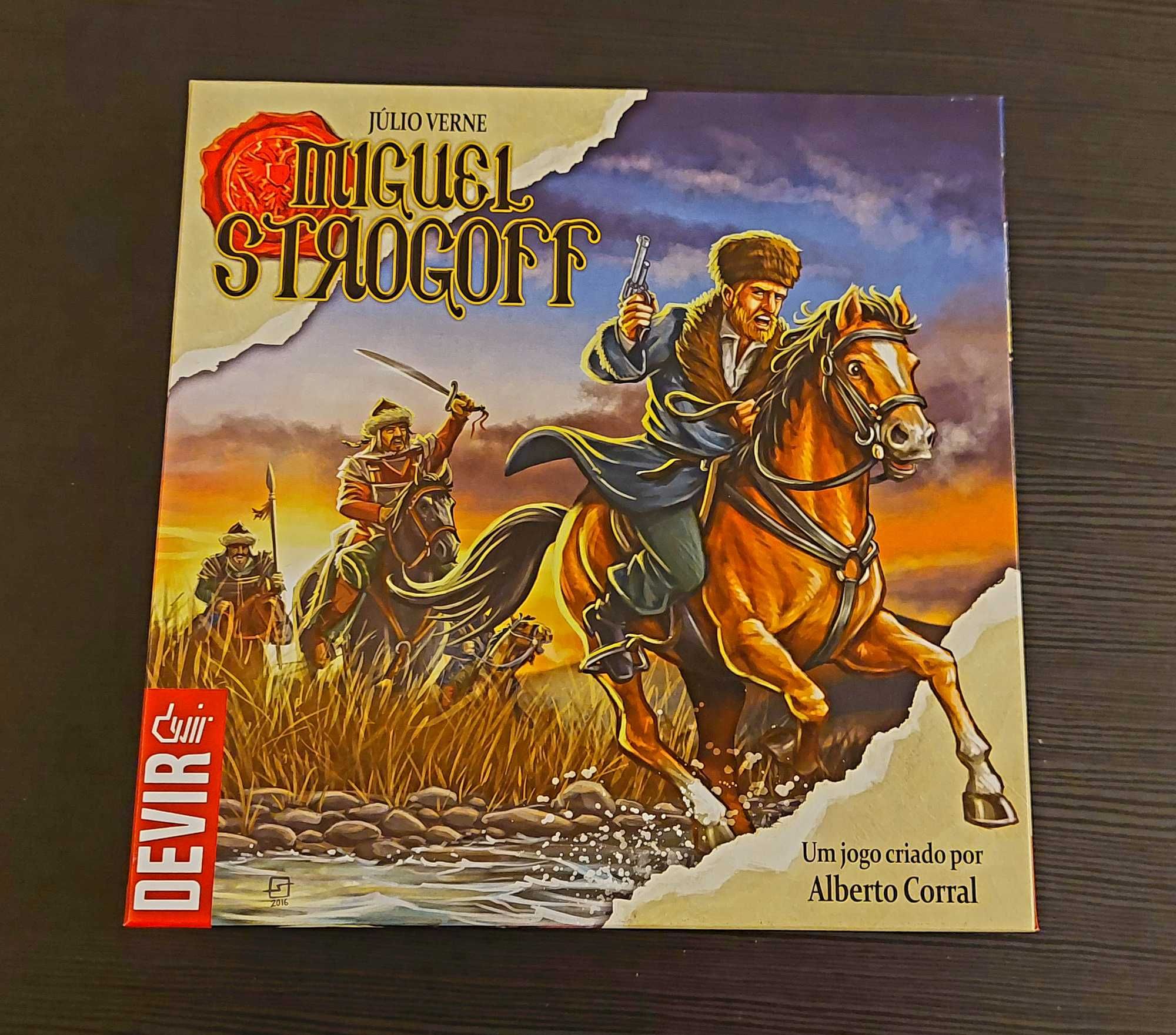 Jogo de Tabuleiro Miguel Strogoff com Sleeves