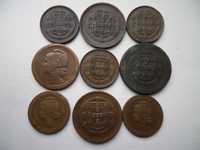 Lote 9 moedas da Republica Portuguesa  'Centavos'