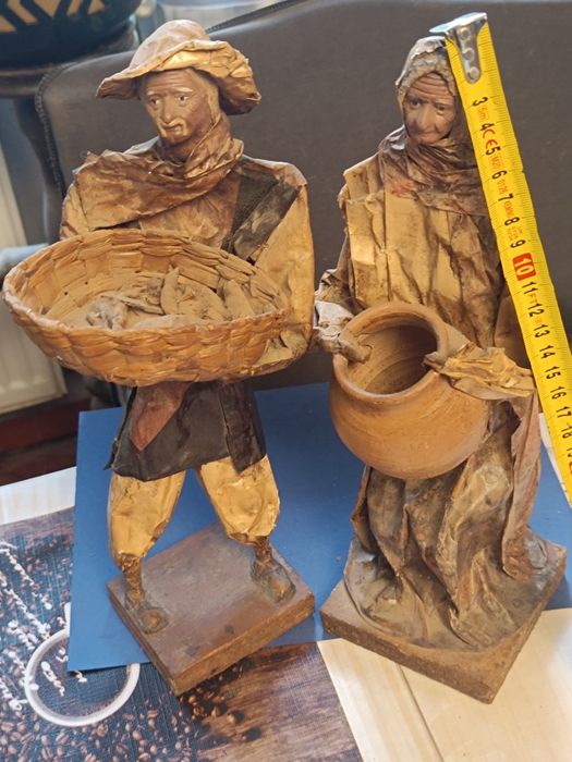 Para z papieru  figurki stare chyba Meksyku