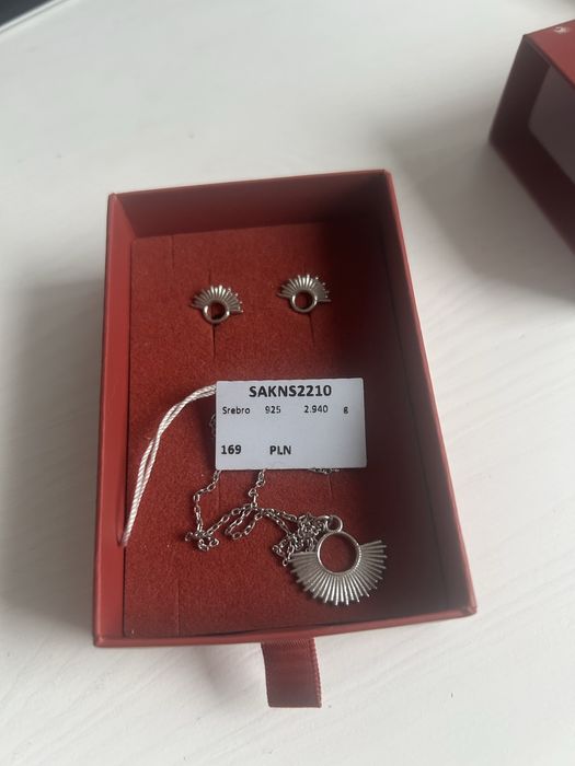 Srebrny zestaw Ania Kruk półsłońca