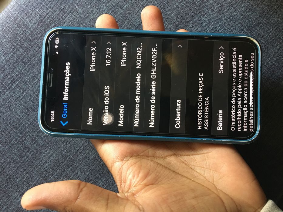 Iphone X com 256GB