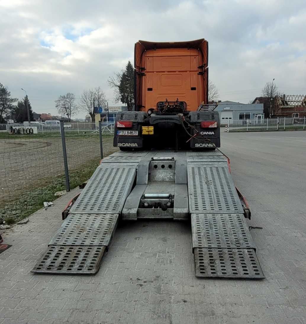 Naczepa laweta niskopodwoziowa do transportu TIR, BUDOWLANE, ROLNICZE