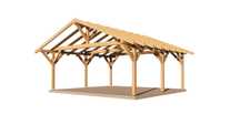 Konstrukcja wiaty dwuspadowej, Wiata samochodowa, Carport