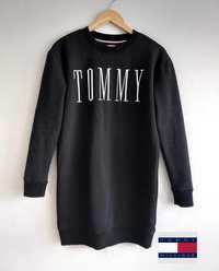 Tommy Hilfiger czarna sukienka bluza tunika
