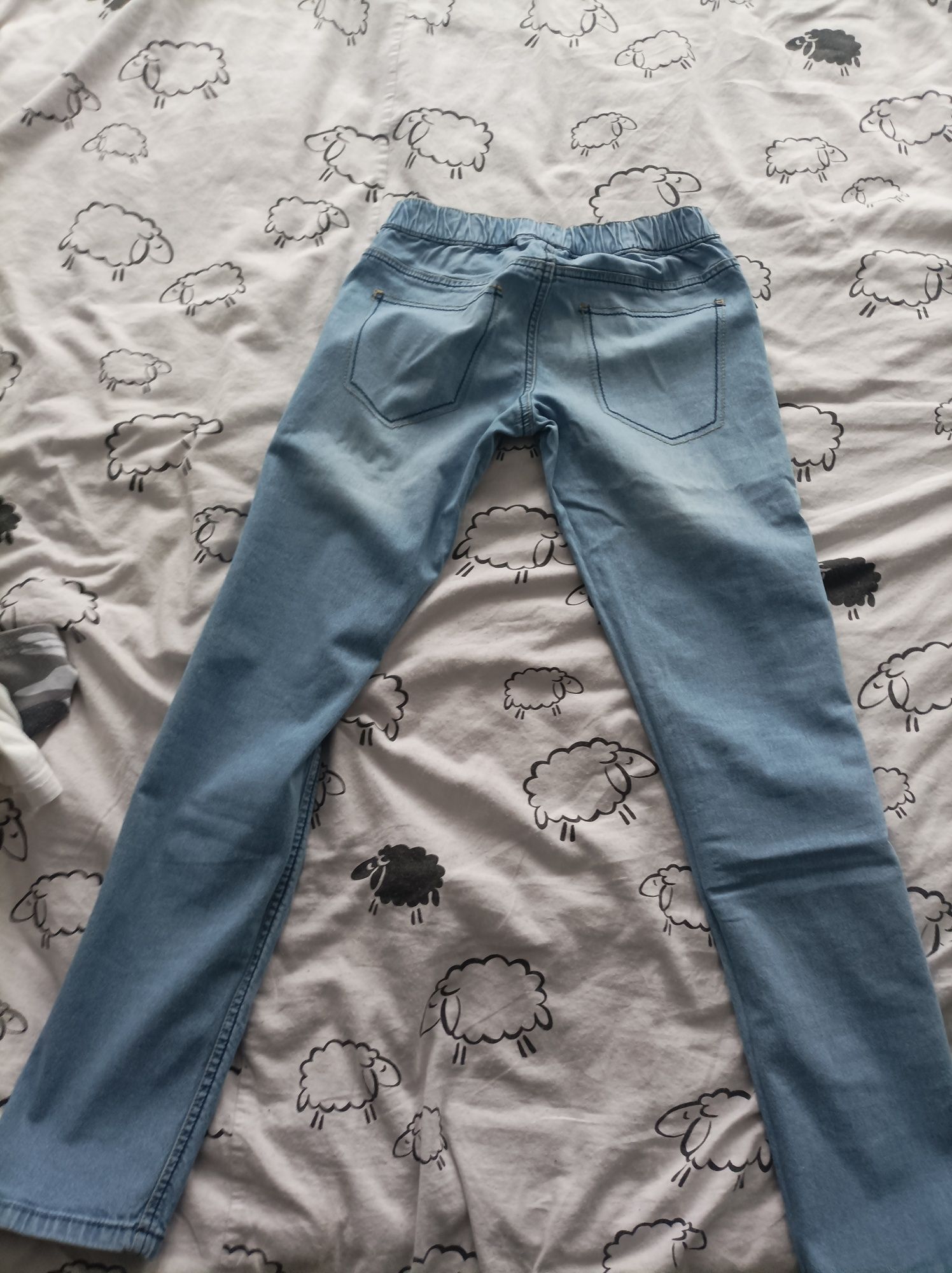 Spodnie jegginsy jeansy dziewczęce rozmiar 152/158