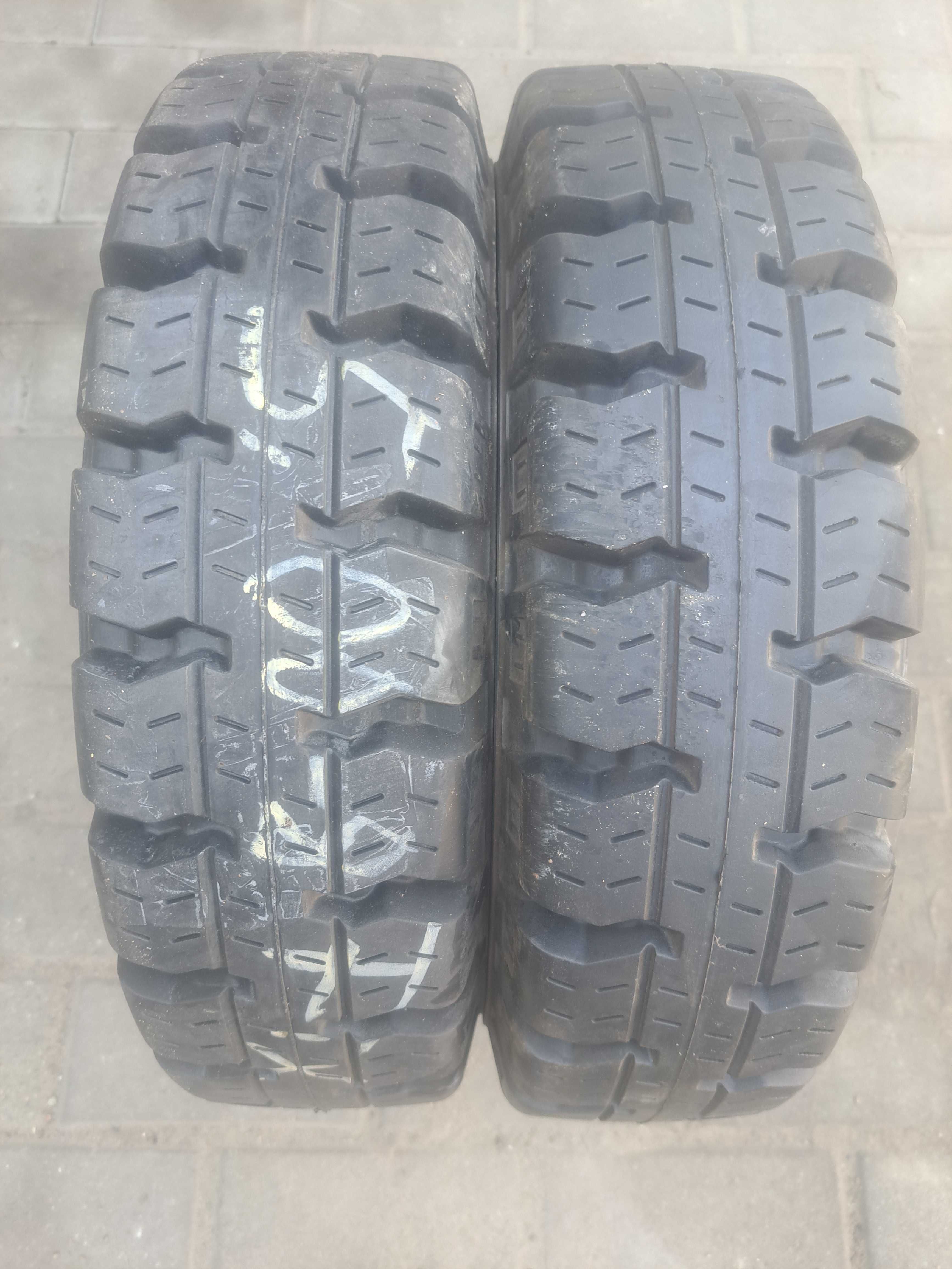 5.00/8 Opony JAK NOWE 5.00R8 PEŁNE 5.00-8 2-SZT