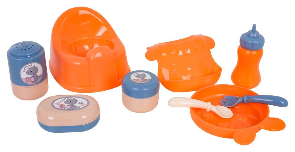 Mega Zestaw Dinuś Z Lalką + Akcesoria