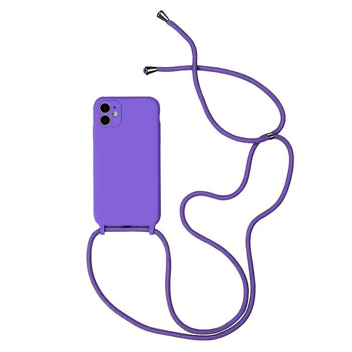 Strap Silicone Case Do Iphone 11 Pro Fioletowy