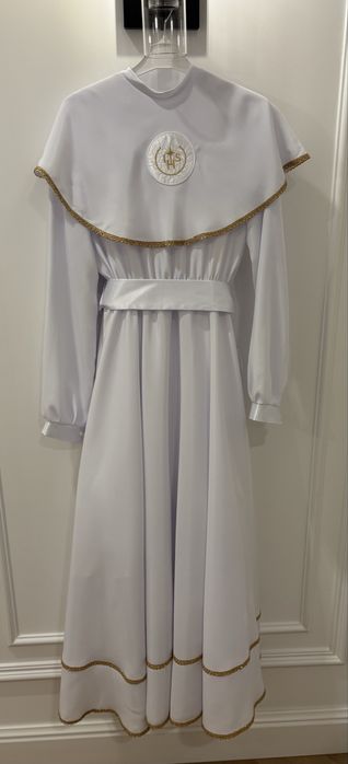 Sukienka komunijna i dodatki/ Parafia Kanta W-wa żoliborz