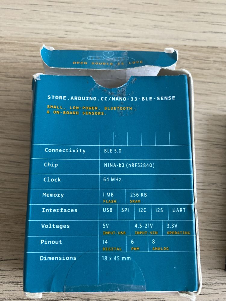 Arduino nano 33 sense board ble