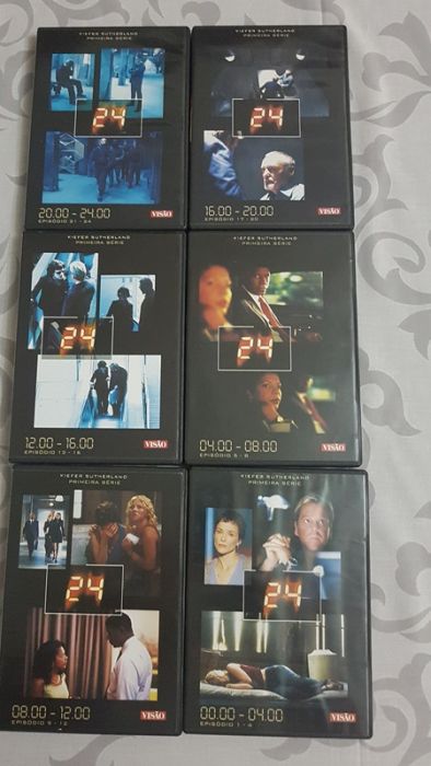 6 DVD Série 24, primeira série 2001