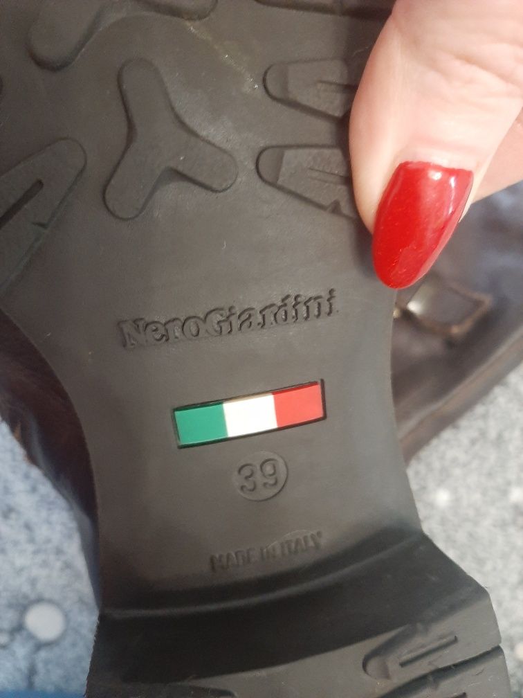 Oryginalne skórzane buty Nero Giardini skóra naturalna