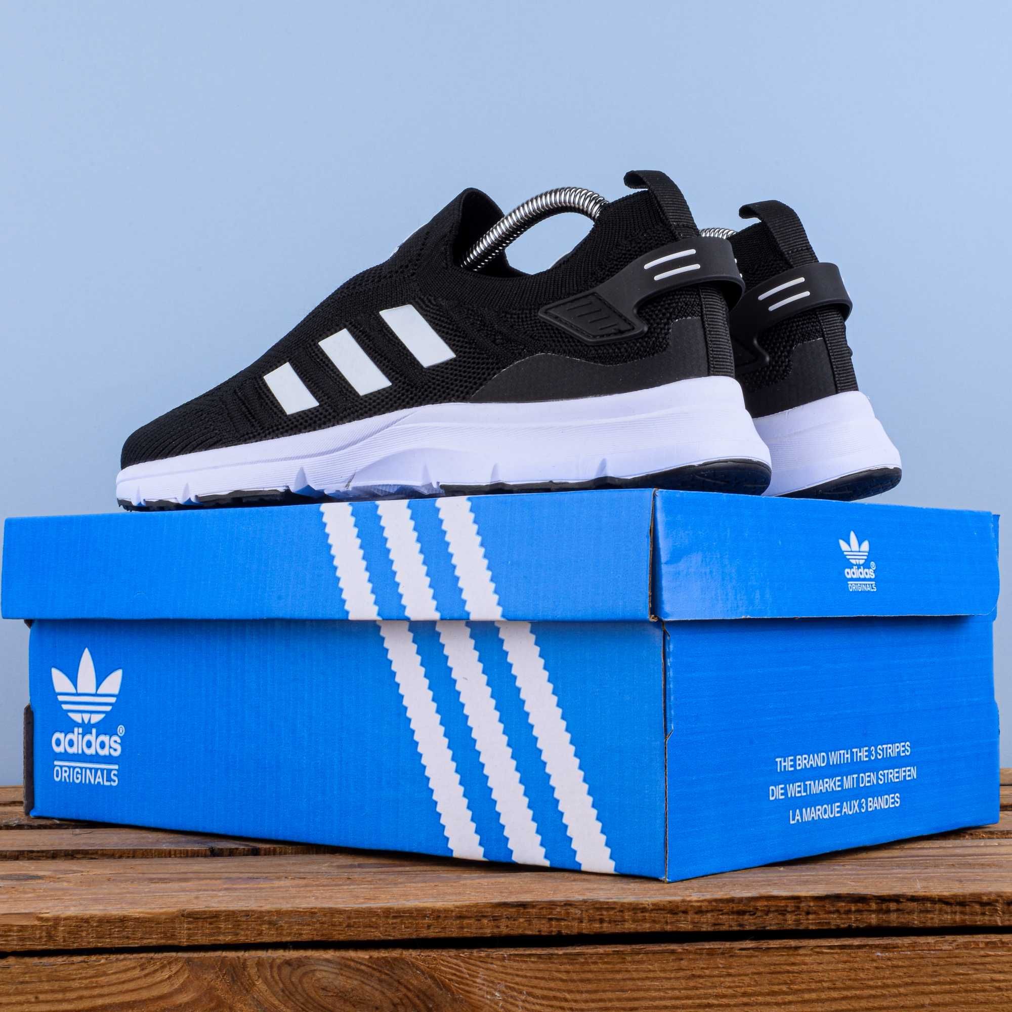 (1792) Легкі чоловічі кросівки тапочки Adidas повномір (41-45) адідас
