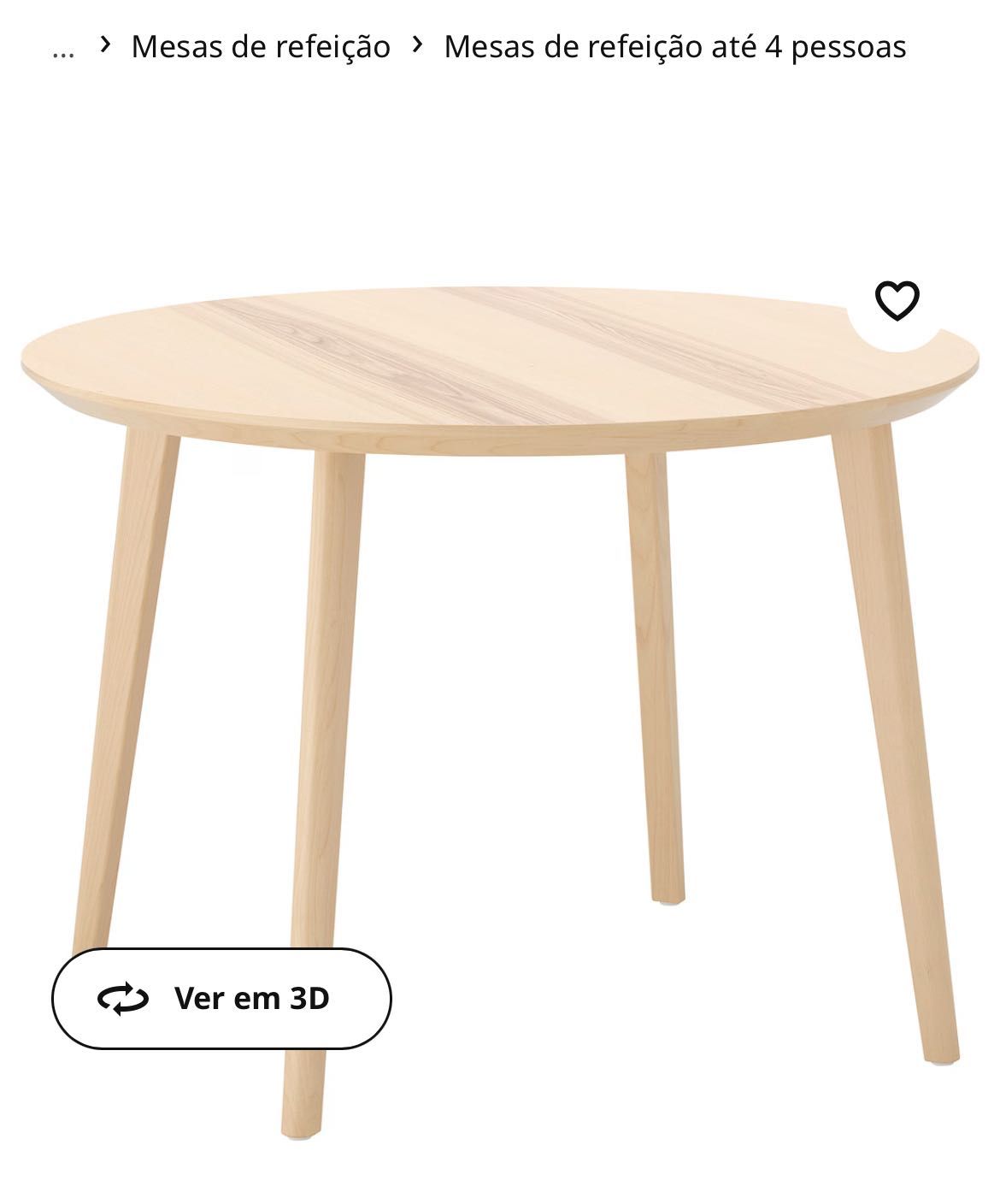 mesa madeira redonda ikea