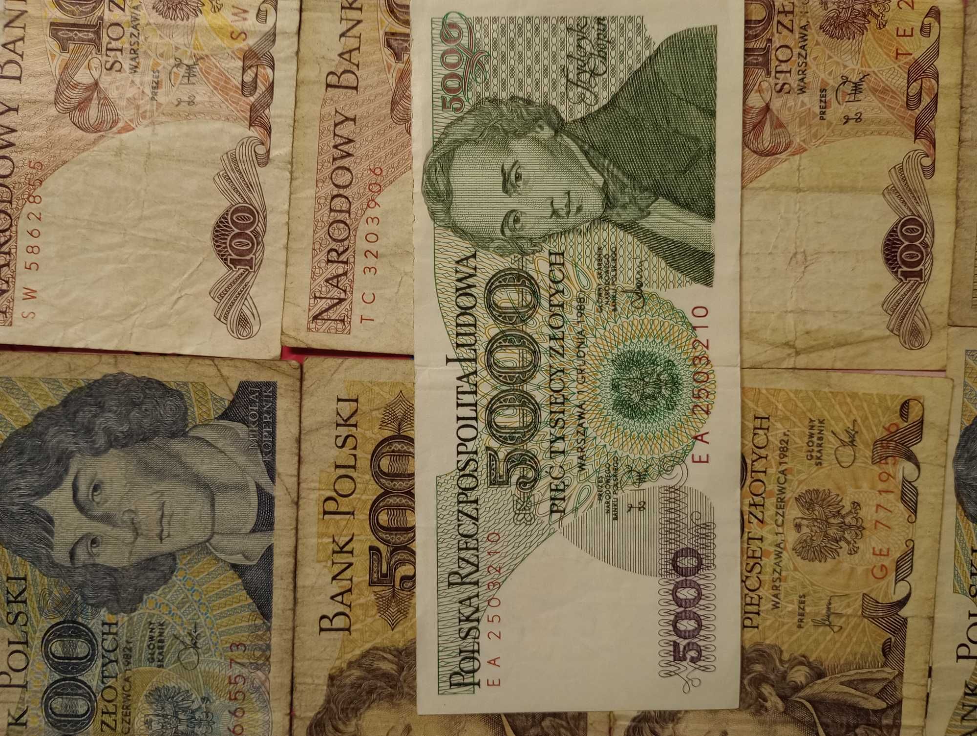 Stare banknoty PRL używane