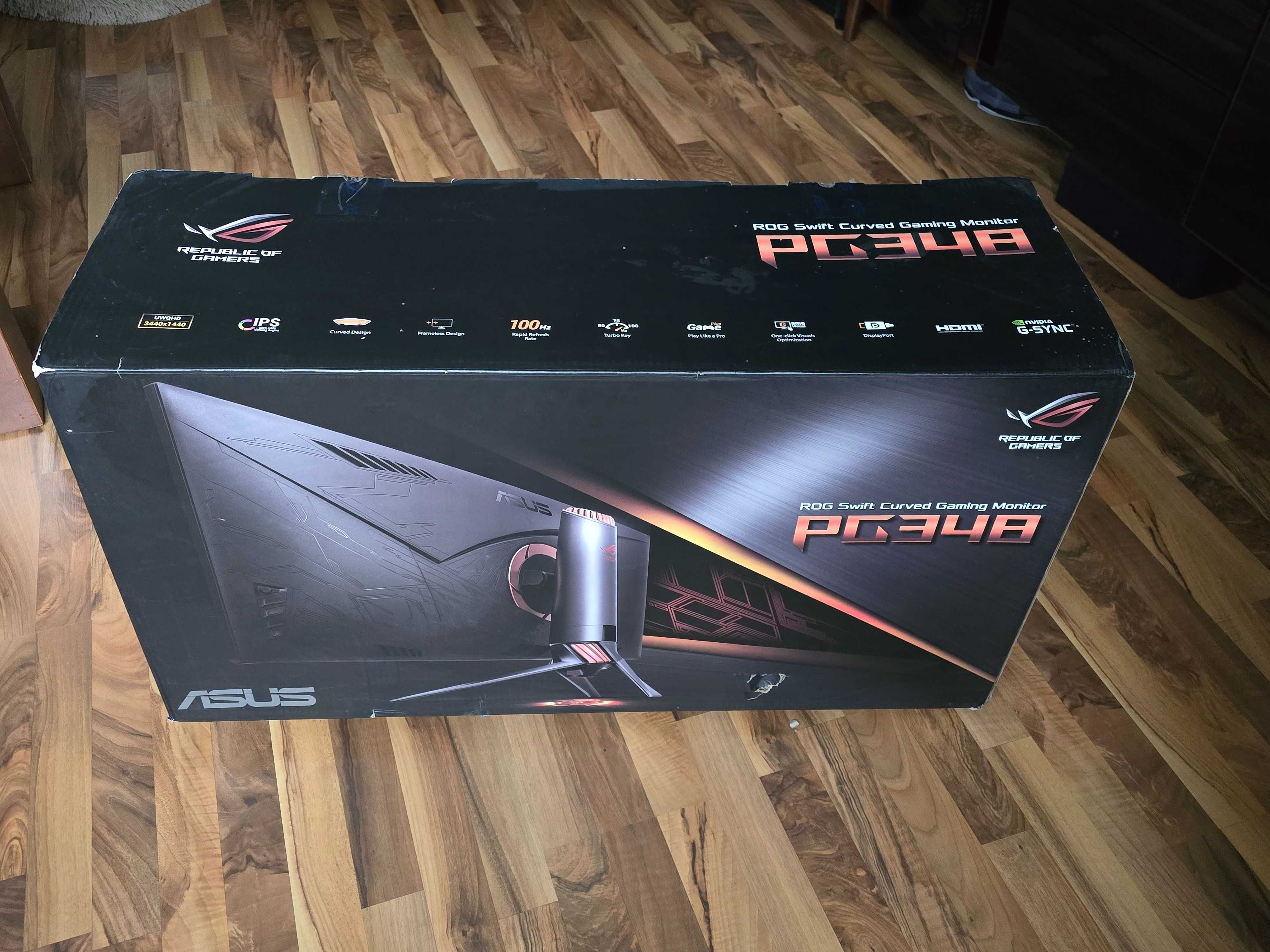 Uszkodzony monitor  34 cale 4k ASUS ROG PG348Q 100 Hz G-Sync