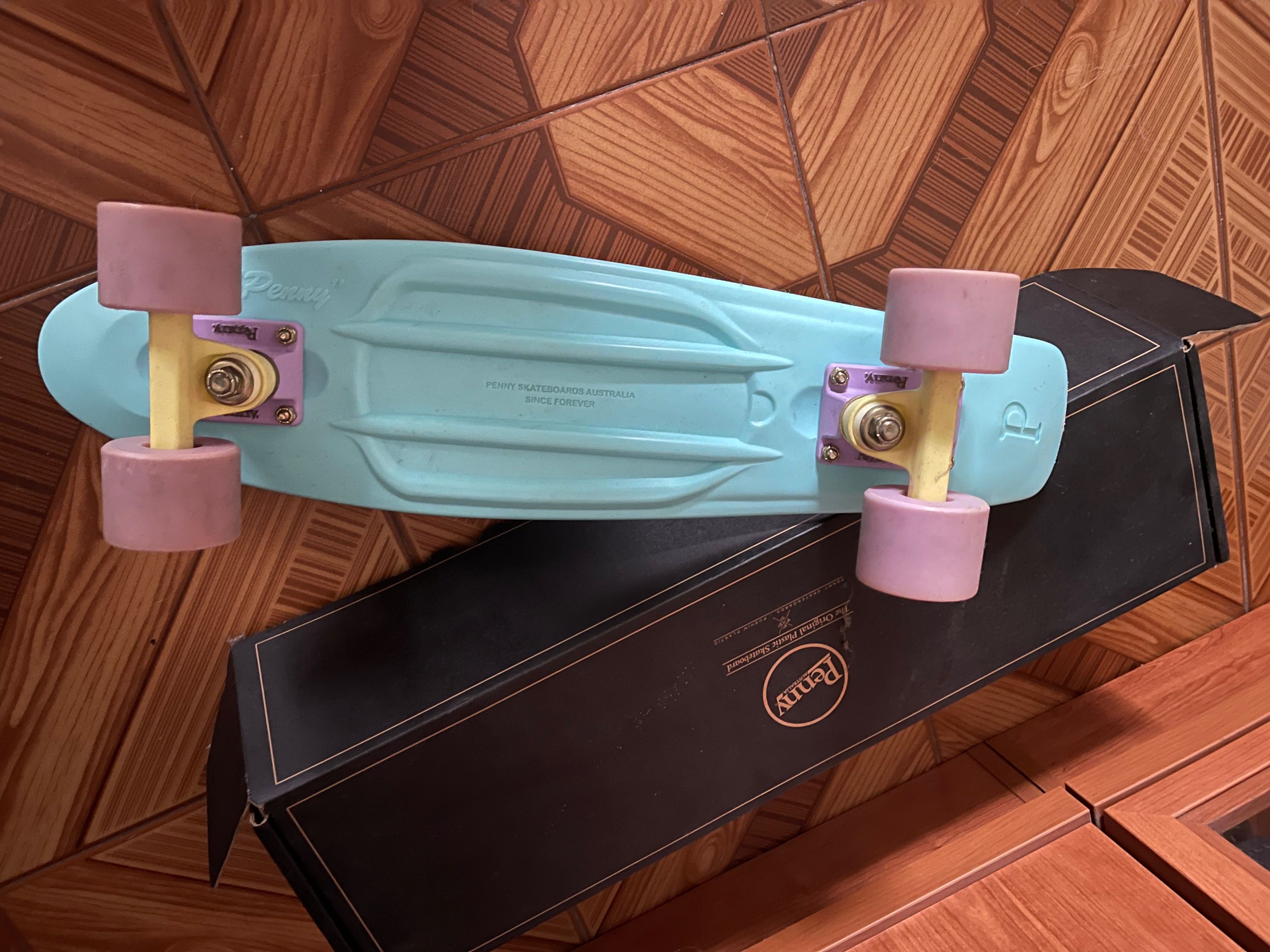 Penny skateboard menta e Rosa bebé