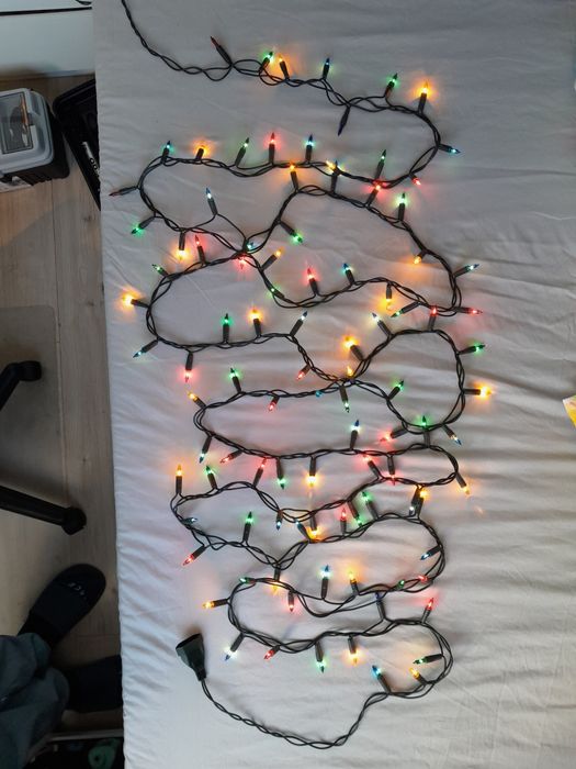Lampki choinkowe 100 szt żarówki