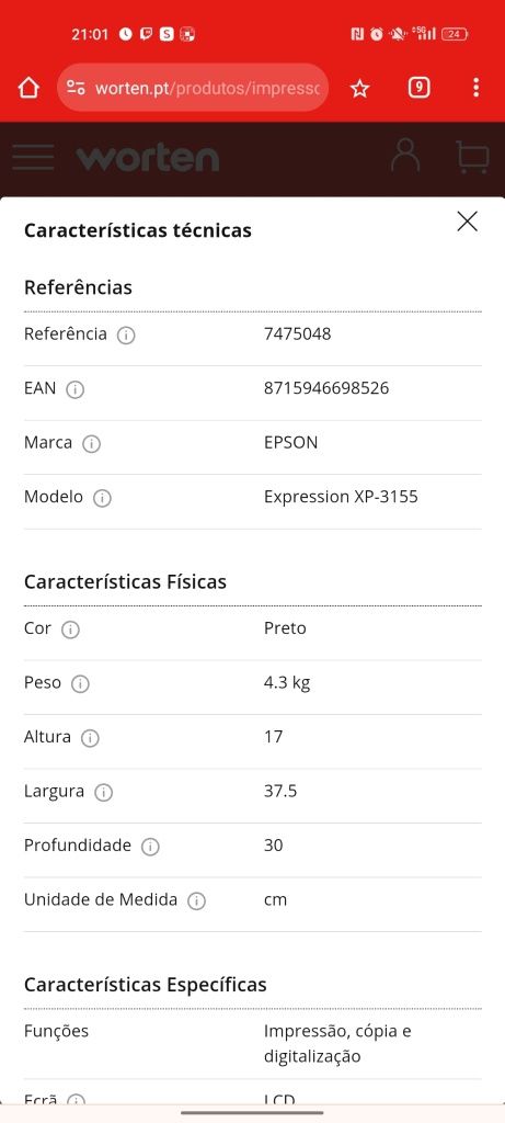 Impressora EPSON