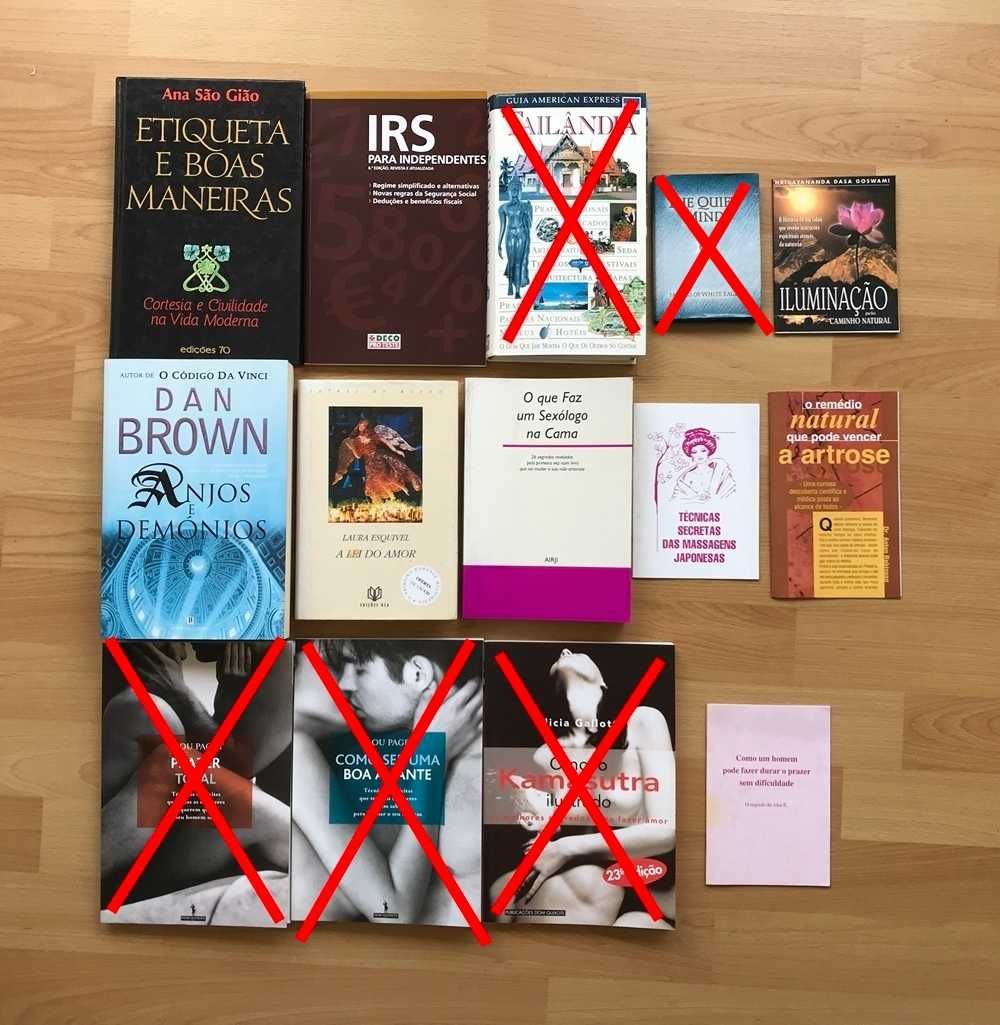 Livros arte amar guias praticos deco proteste etiqueta saude Dan Brown