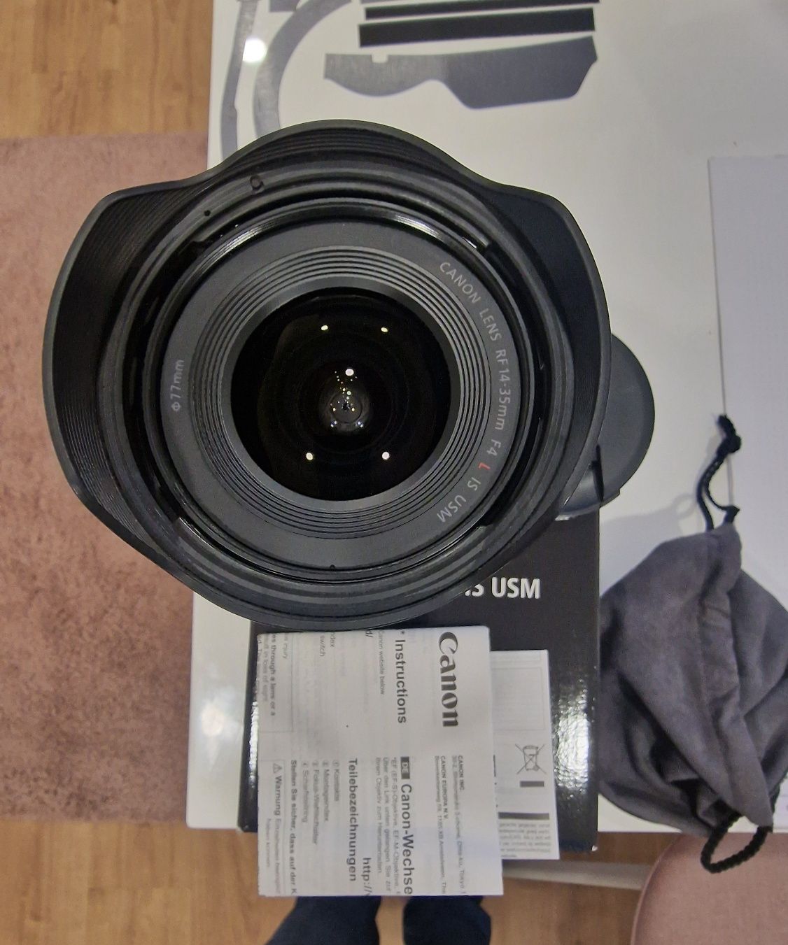 Canon RF 14-35mm f4 L USM Usada c/nova na caixa.