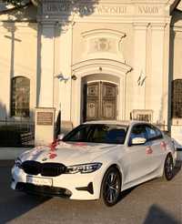 Białe auto do ślubu BMW 330i Łódź łódzkie