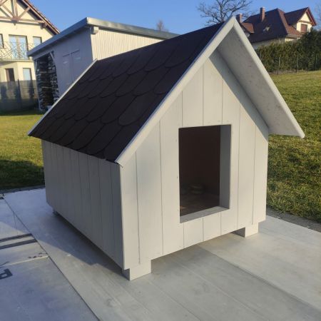 Buda dla psa ocieplona