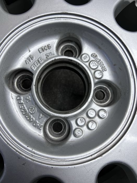 Диски R15 4 100 J6 et45 Оригінал BBS vento VW golf 2 lanos