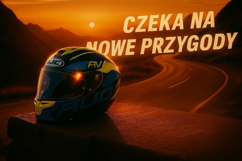 Kask motocyklowy HJC RPHA z blendą – idealny stan