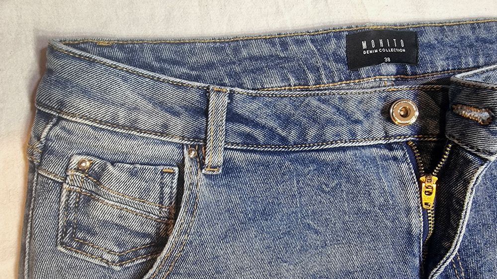 Jeans Mohito denim roz. 38 spodnie chinos cargo