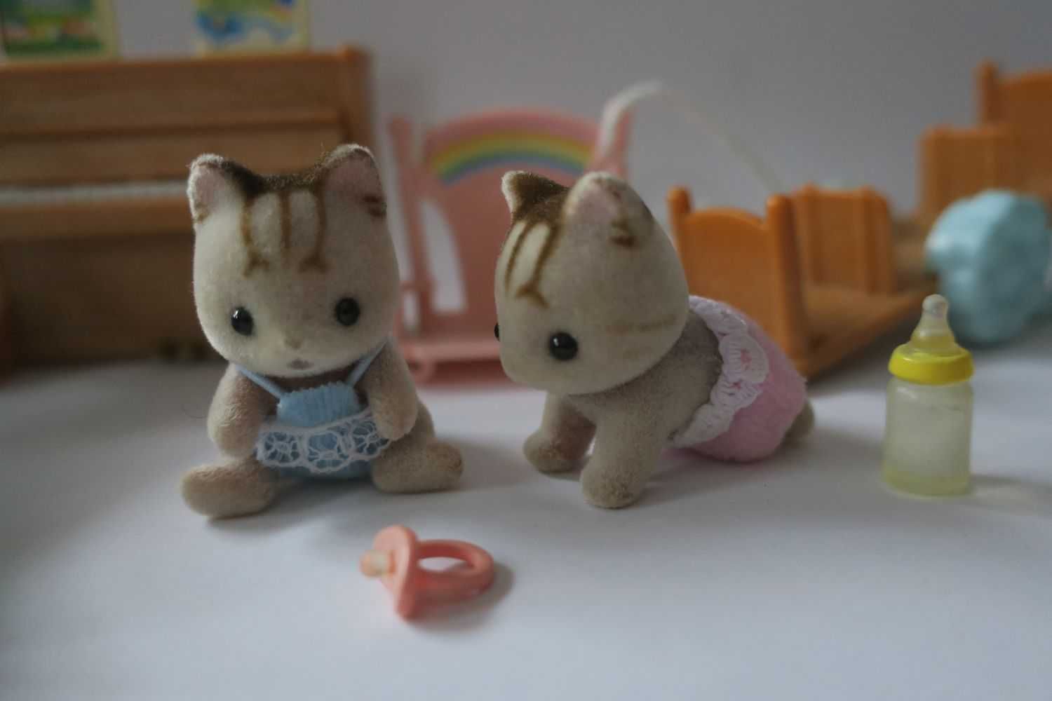 Zestaw Sylvanian Falilies kotki dzidziusie z akcesoriami