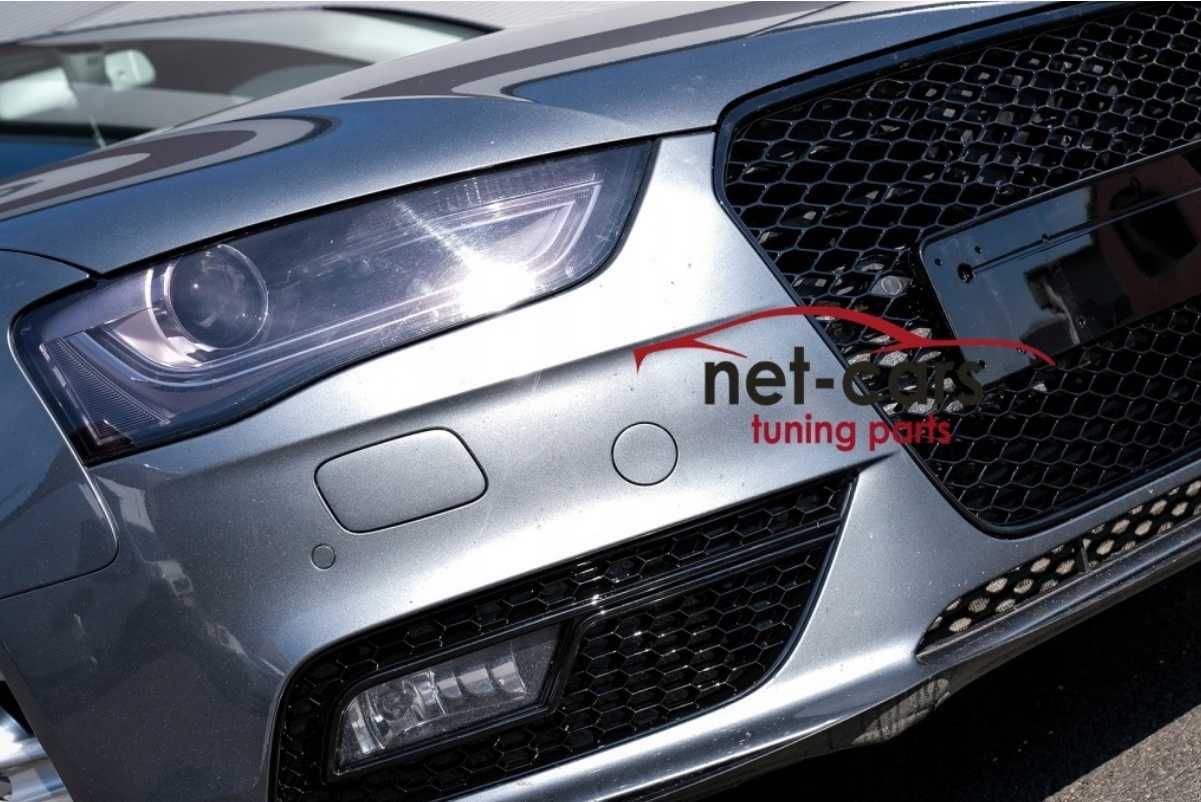 Grill AUDI A4 B8 11- wzór RS z PDC czarny połysk